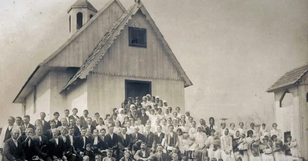 Fotografia antiga da Igreja Assunção de Nossa Senhora